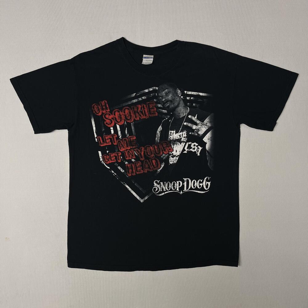 Snoop Dogg Shirt Mens L Black Oh Sookie Graphic Tee Rap Hip Hop Music Gildan